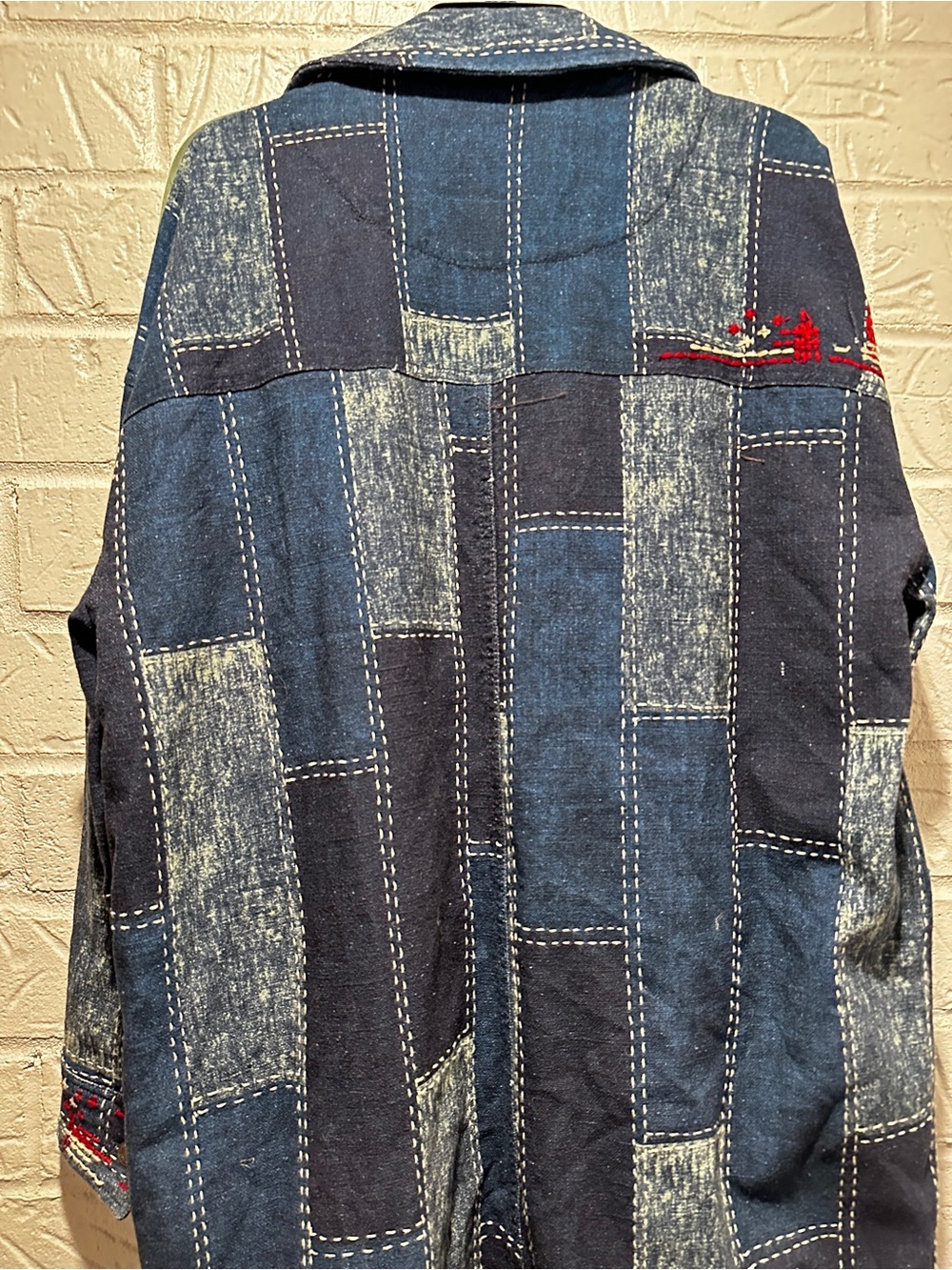 NWT FREE PEOPLE We The Free Open Studio Denim Blue Duster Size XS/S - Picture 7 of 11